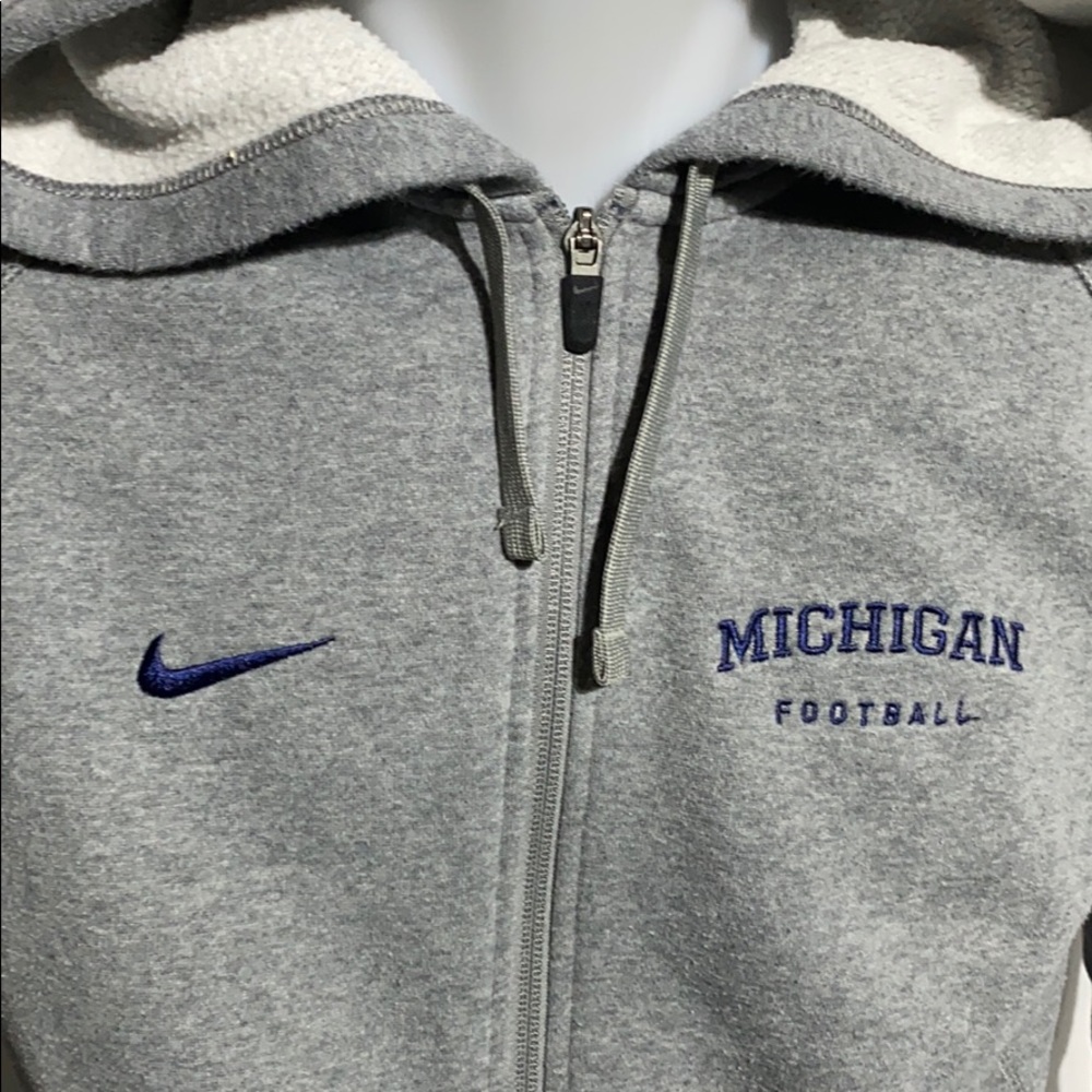NIKE Michigan Football Full Zip Hoodie